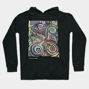 Swirls Dots Triangles Hoodie